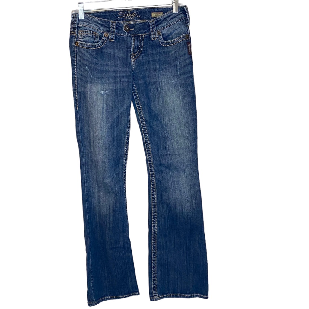 Silver Jeans Tuesday Bootcut Lowrise Denim Womens 27